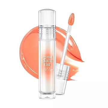 CLIO CIO Crystal Glam Tint, Son Tint bóng giống như thủy tinh tỏa sáng, Vết bẩn môi có thể xây dựng nhẹ, Màu sắc sắc sắc tố lâu trôi, Không dính, Son Hàn Quốc, An toàn cho môi nhạy cảm (