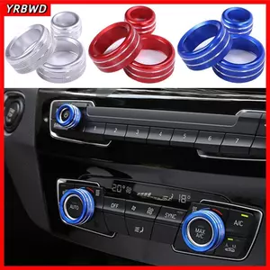 YRBWD Điều Khiển Âm Lượng Viền Vòng Cho Xe BMW 1 2 3 4 Series Dễ Dàng Lắp Đặt Vòng Trang Trí Điều Hòa Không Khí Núm Vòng
