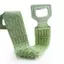 Khăn chà sàn silicon Ba có tay cầm dây - Dụng cụ tắm tẩy tế bào chết để làm sạch sâu, bề mặt có họa tiết để dễ dàng tiếp cận