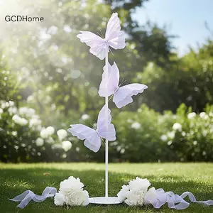 GCDHome 45-50cm 3D Nhân Tạo Bướm Sống Động Như Thật Giả Trang Trí Đám Cưới Trung Tâm Mua Sắm Cửa Sổ Ảnh Chống Đỡ Trang Trí HOT