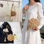 SQ11 2026 Mới Cao Cấp handmade Móc sling Túi Dành Cho Nữ niche Ngọc Trai Túi Hoa Đơn Giản Túi Đeo Vai