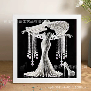 Tranh Ngọc Trai 5D DIY Tranh Gắn Đá Hình Đặc Biệt Làm Đẹp Series Tranh Handmade SWHF