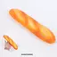 Mô hình bánh mì nhân tạo DONOVANQQ, Bánh mì giả mềm thực phẩm mô phỏng giống như thật, Đạo cụ trưng bày cửa hàng bánh 27cm Cửa hàng bánh thực tế Màn hình cửa sổ mô hình bánh dài