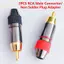 GE 2 Cái RCA Nam Cắm Đầu Nối Không Hàn AV Âm Thanh Video Loing Cáp Cắm Adapter Hoặc Cáp Âm Thanh Cắm Video Camera Quan Sát Rca Ja VN