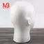 Nam Tóc Giả Hiển Thị Thẩm Mỹ Đầu Mannequin Đứng Mẫu Bọt Trắng