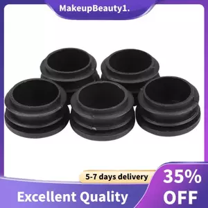 Nhựa đen 35mm Dia Blanking End Caps Ống tròn Chèn 5 chiếc