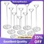 10 Chiếc 8.6 Inch Cao Nơi Đựng Thẻ Hình Trái Tim Bàn Số Đứng Hình Ảnh Ghi Chú Ghi Nhớ Kẹp Cho Đám Cưới