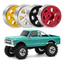 4 21mm 5mmHex Kim Loại Đĩa Sâu 0.7 "Beadlock Bánh Xe Trung Tâm Vành Bánh Xe Cho AXIAL 1 / 30 SCX30 Ford Bronco Jeep Wrangler K10 Ascent-32 RC Xe Bánh Xích