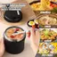Hộp đựng thực phẩm nóng 40 OZ Bình đựng thực phẩm cách nhiệt chân không bằng thép không gỉ 304 có tay cầm di động