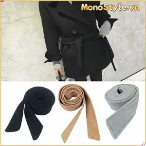 MONOSTYLE Len Sash Nam Nữ Vintage Áo Len Giả