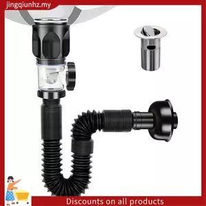 Bộ thoát nước bồn rửa phòng tắm với ống thoát nước P-Trap có thể mở rộng linh hoạt Chống mùi Dễ dàng làm sạch