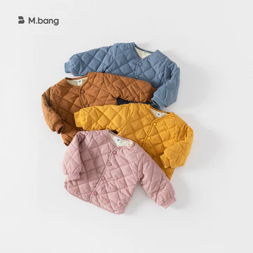Youbao Quần Áo Trẻ Em Mùa Đông Quần Áo Đệm Cotton Quần Áo Trẻ Em Nút Mở Trẻ Em Áo Đệm Cotton Huzhou Áo Em Giữ