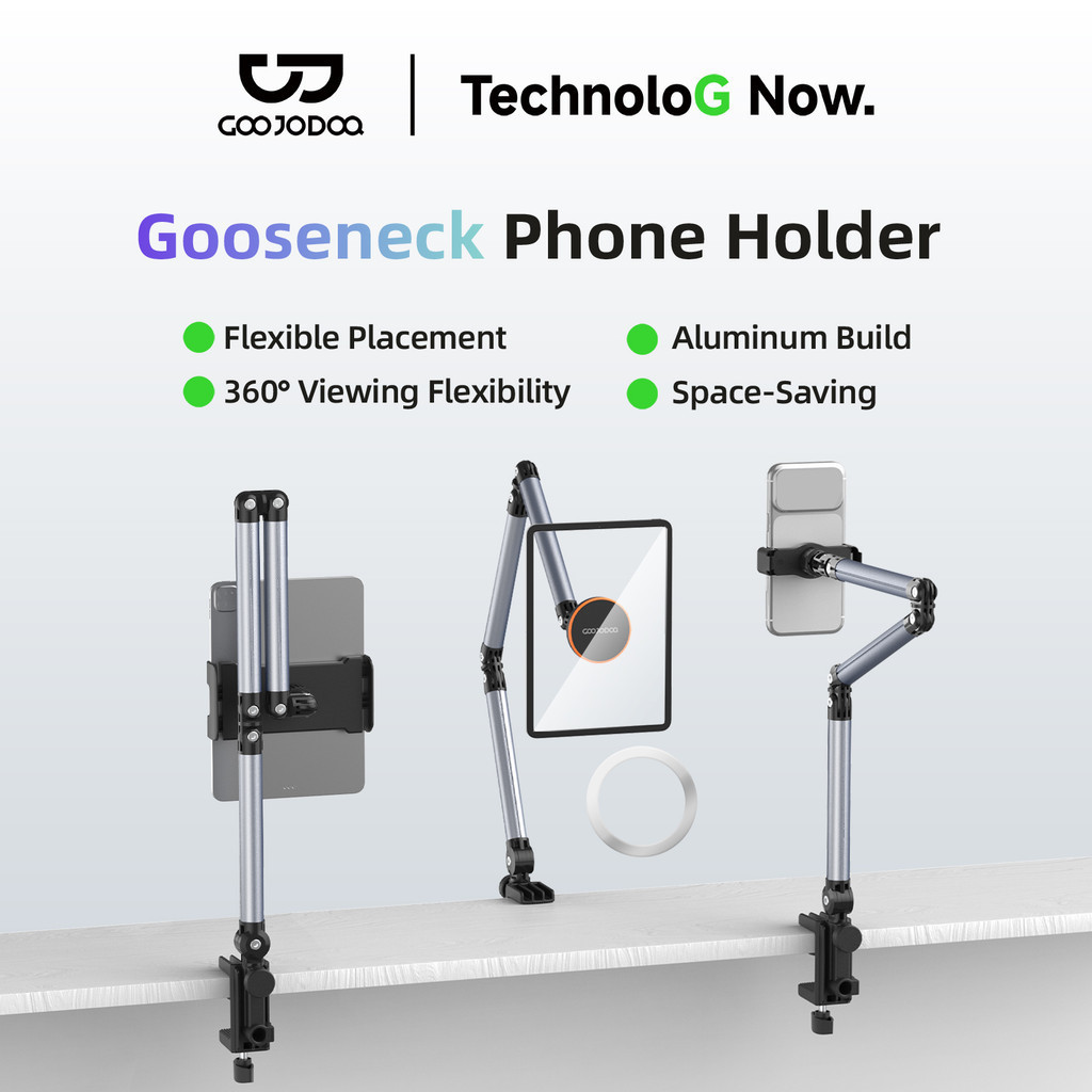 GOOJODOQ Giá đỡ đúc hẫng 3 phần  360 ° Lắp đặt cố định xoay linh hoạt Thiết kế có thể gập lại