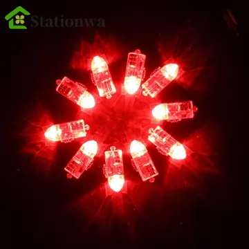 STATIONWA 6 Đèn LED, Đèn bóng đèn flash nhỏ Mini, Đồ dùng dự tiệc Di động Đèn LED phát sáng đầy màu sắc Đèn LED phát sáng Đèn lồng giấy
