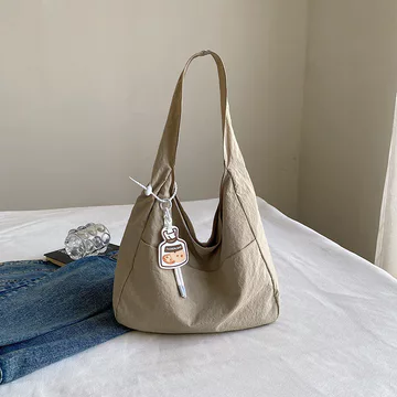 Women's Korean-Style Canvas Underarm Bag