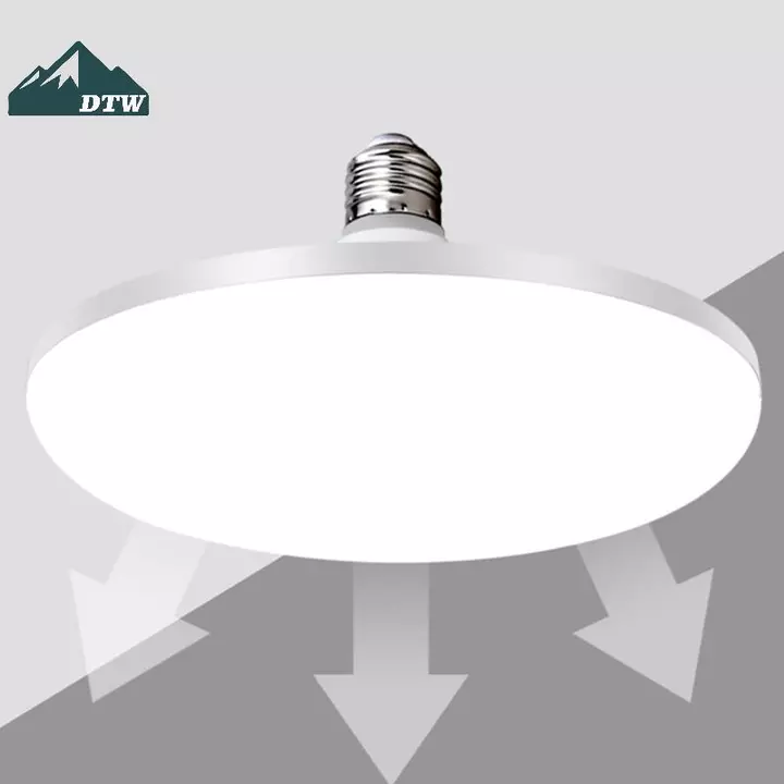 Bóng Đèn LED DTW Đèn Led Siêu Sáng 12W 15W 20W 30W 50W 220V UFO Đèn Led Đèn Trong Nhà Trắng Ấm Đèn Bàn Đèn Nhà Để Xe Thể Thao
