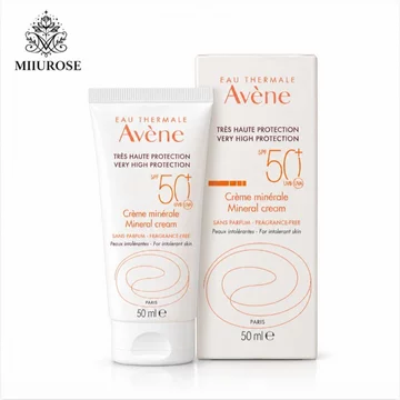 Kem Chống Nắng Khoáng Avène SPF50 50ml Kem Chống Nắng Da Nhạy Cảm Chống Nắng UVA UVB Bảo Vệ Làm Mới Kem Chống Nắng Chống Thấm Nước Không Greasy Kem Chống Thấm Nước Lotion Tách Nhẹ Nhàng
