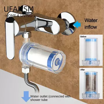 Bộ lọc vòi bếp UFASM, Bộ lọc trước đa năng Bộ lọc nước phía trước, Bộ lọc vòi hoa sen đầu ra máy lọc bền Phụ kiện phòng tắm gia đình