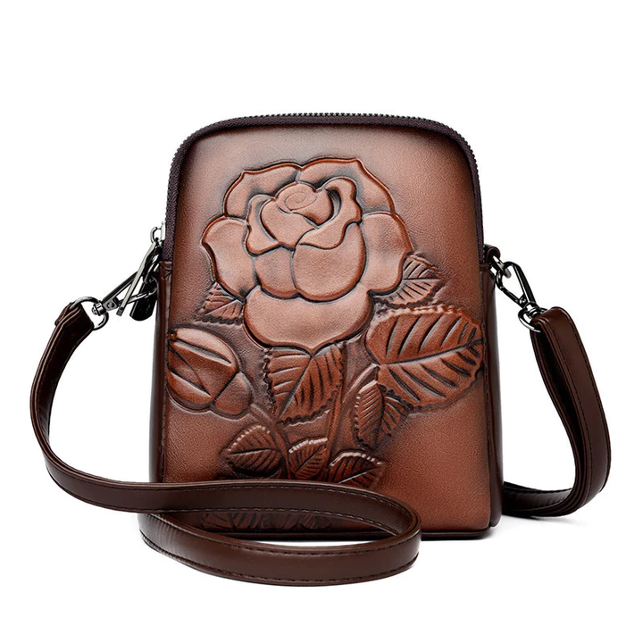 Women's Elegant Genuine Leather Handbag – Mini, for Parties – 3