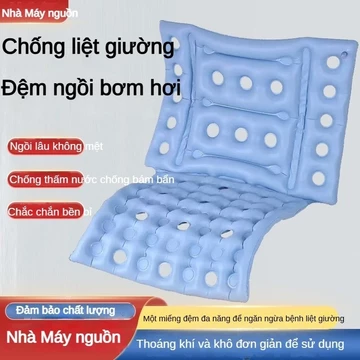 Đệm xe lăn chống loét dành cho người già nằm liệt giường đệm bơm hơi chống loét có tựa lưng tích hợp dùng cho mùa hè