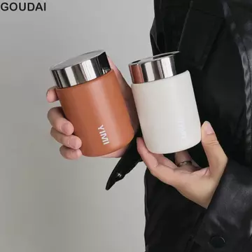 Bình chân không cầm tay GOUDAI 230ml, Cốc giữ nhiệt bằng thép không gỉ mini chống rò rỉ cách nhiệt, Hộp đựng dễ thương Giữ ấm Giữ ấm Bình nước giữ nhiệt mini lạnh và giữ nhiệt Súp Cháo
