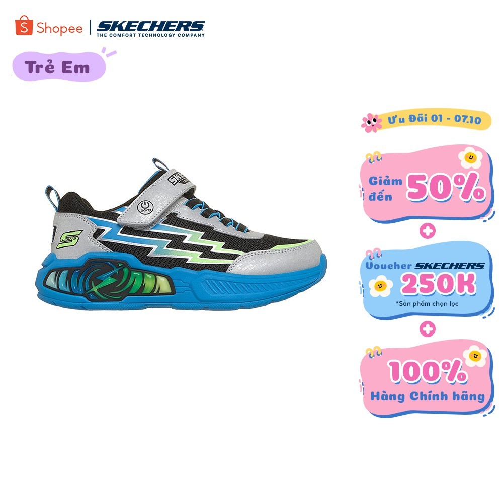 [ĐỘC QUYỀN ONLINE] Giày Thể Thao Bé Trai Skechers S-Lights Light Storm 3 Prism Tech Thường Ngày - 400152L-SMLT