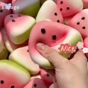 BORRAONE Chống Căng Thẳng Bóp, Họa Tiết Mực Mềm Da Đá Dưa Hấu Giảm Căng Thẳng​​, Giảm căng thẳng phục hồi chậm di động ​​Giảm căng thẳng văn phòng & trường học​​