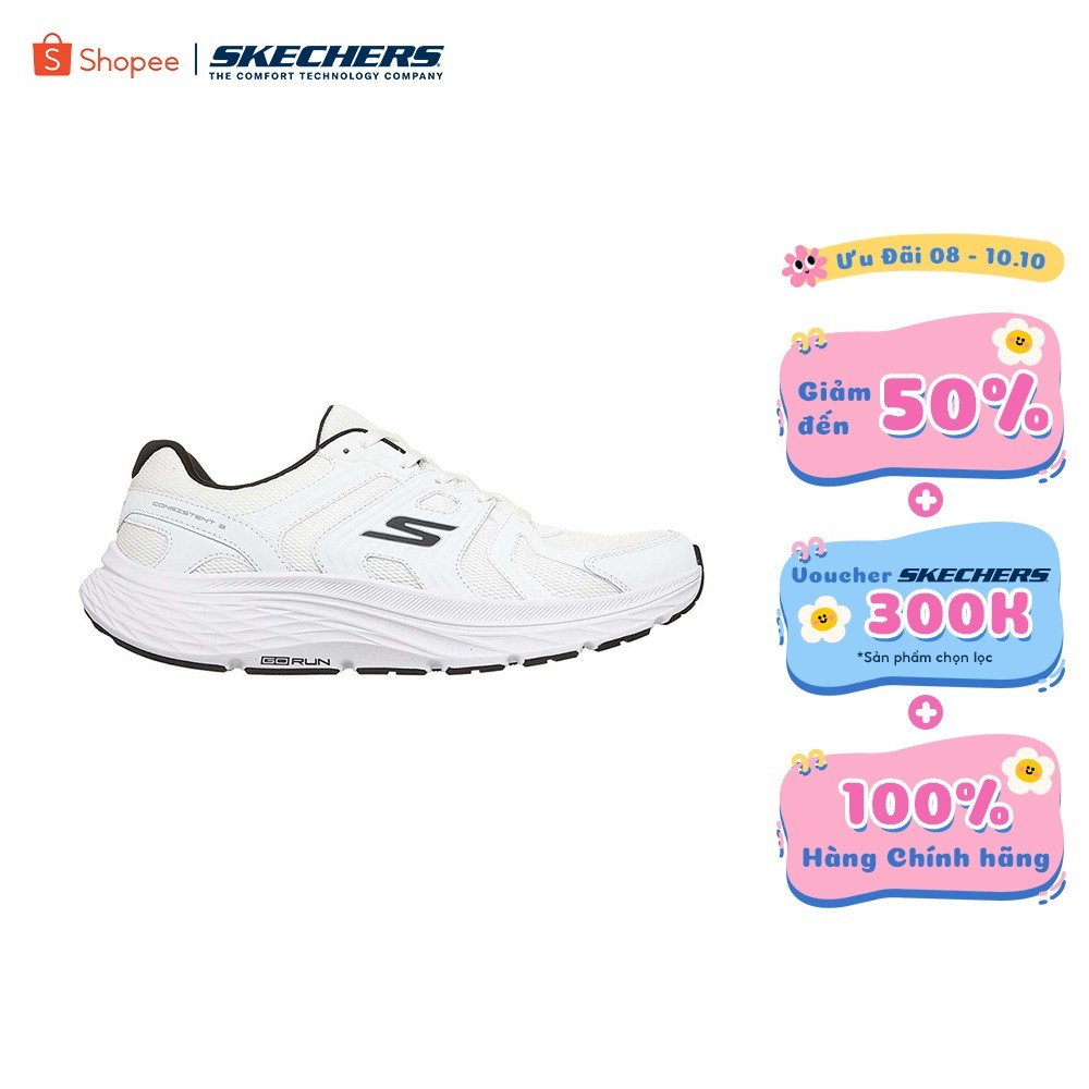 [ĐỘC QUYỀN ONLINE] Giày Thể Thao Nam Skechers GOrun Consistent 3 Core Track Chạy Bộ Tập luyện - 221263-WBK