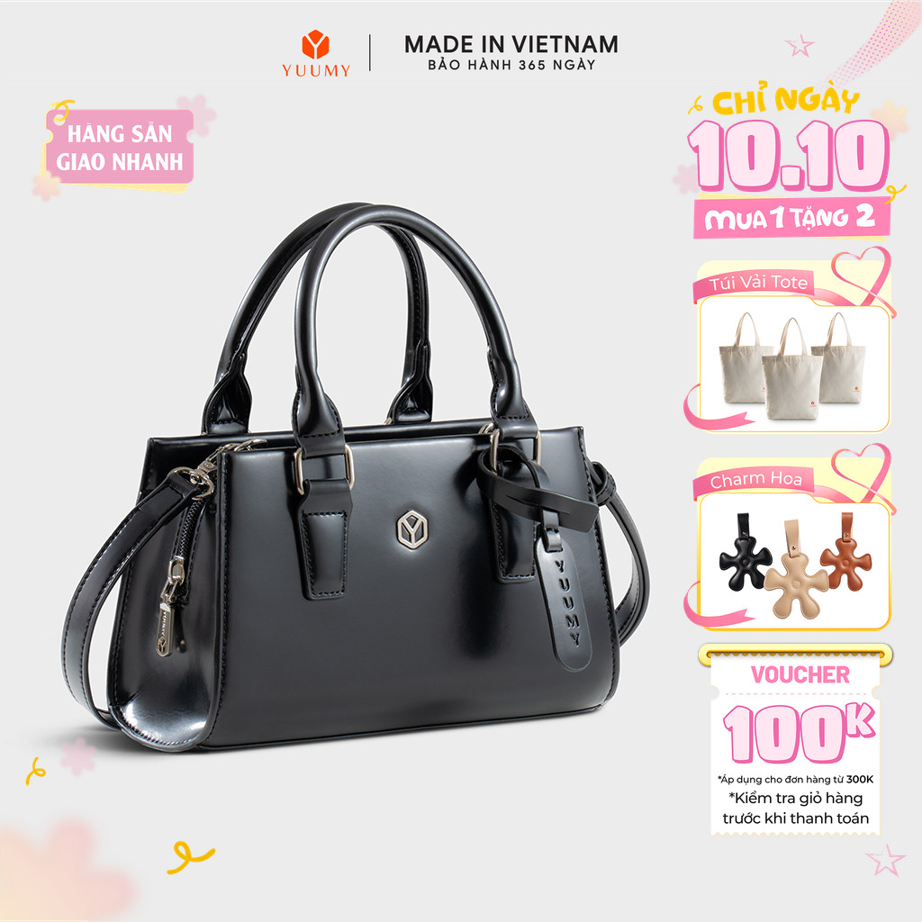 Túi Yuumy (Thời trang nữ da trơn sành điệu size 21 - Túi đeo chéo da Smooth YN343)