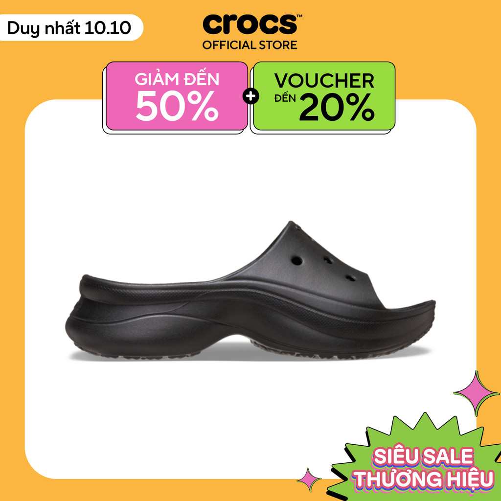 Dép Quai Ngang Nữ Crocs Bae Classic - Black - 211108-001