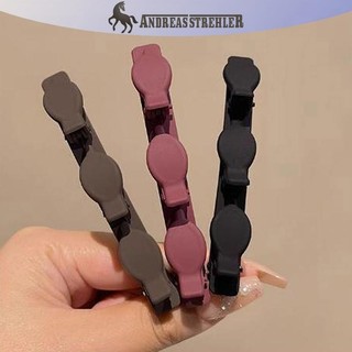Onetimingfine Màu Trơn Kẹp Tóc Phong Cách Hàn Quốc Cắt Tóc Nổ Kẹp Trán Đổ Barrettes Phụ Kiện Tóc VN