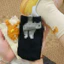Mùa hè nhẹ thoáng khí trừu tượng vui nhộn 3D trứng mèo tất dễ thương cho nữ