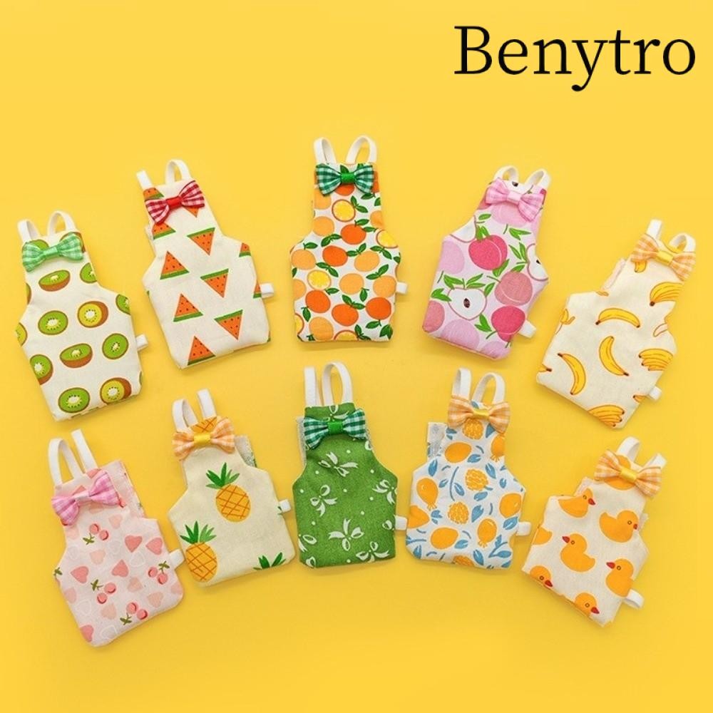 Tã Vẹt BENYTRRO, Bộ đồ bay vẹt thoáng khí có thể giặt được, Bowtie Trái cây đầy màu sắc Giữ chim sạch Tạp dề chim cho thú cưng Sử dụng trong nhà