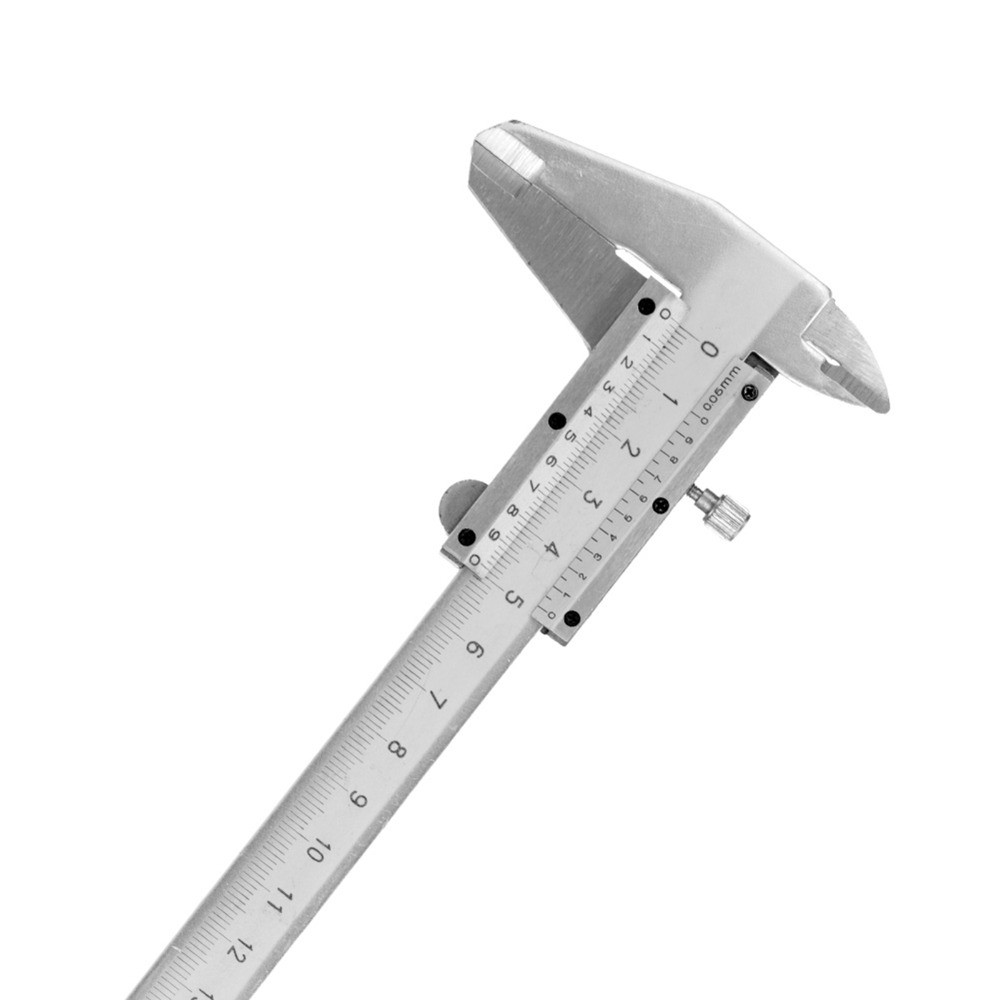 Thước kẹp Vernier BORAGETE, Thước kẹp kỹ thuật số không phải bằng thép Carbon chính xác 0,02mm, Độ chính xác cao Phạm vi 0-150mm bền bỉ Đồng hồ đo micromet bên trong Đo bước sâu bên trong
