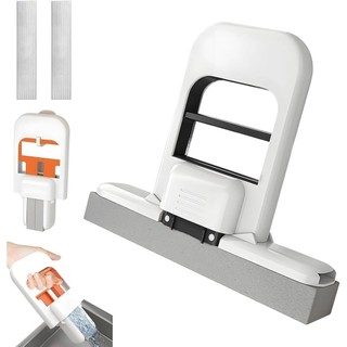 Cây lau nhà mini Cây lau nhà để bàn có thể gập lại mini Cây lau nhà xốp mini cho không gian nhỏ Hệ thống làm sạch sử dụng ướt và khô Cây lau nhà nhỏ cho nhà bếp phòng tắm Kính để bàn Xám