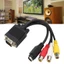 Cáp chuyển đổi Video Niki Universal VGA sang AV S Tương thích TV Máy chiếu và hệ thống rạp hát tại nhà