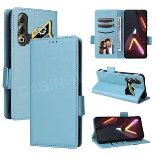 Vỏ Cho ZTE Nubia Neo 3 GT 5G 2025 Sang Trọng Lật Da Bên Khóa Ốp Lưng Điện Thoại Khe Cắm Thẻ Giá Đỡ Vỏ Điện Thoại Chống Sốc