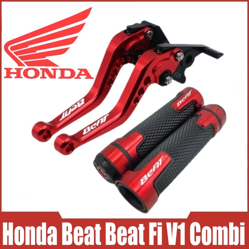 Dành Cho Xe Honda Beat / Beat Fi V1 Combi Xe Máy Sửa Đổi Hợp Kim Nhôm CNC 6 Tầng Có Thể Điều Chỉnh Có Thể Gập Lại Phanh & Ly Hợp Đòn Bẩy Có Tay Cầm Và Bộ Bảo Vệ Đòn Bẩy