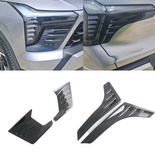 Dành Cho Mitsubishi Xforce Outlander Sport 2025 2026 ABS Sợi Carbon Trước Fender Ốp Lưng Phía Sau Lông Mày Bao Viền Kiểu Dáng Xe