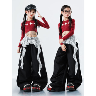 Đồ Nhảy Hiện Đại Hiphop Trẻ Em Set Đồ Dance Jazz Quần Nhảy Crop Top Đồ Nhảy Cho Bé Gái Bộ Tập Nhảy Cho