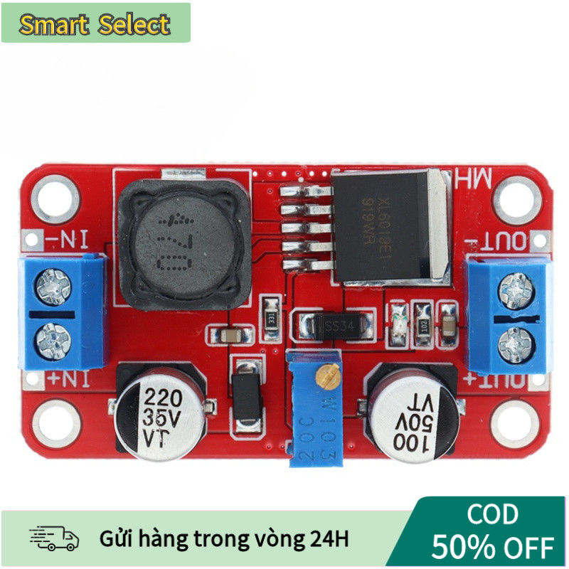 【COD】Mô-đun nguồn tăng áp điều chỉnh điện áp 4V-35V dòng tối đa 5A cho ...