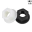 Chất liệu Nylon Mặt bích Đai ốc lục giác chống trượt Nắp vít bằng nhựa chống lỏng M3M4M5M6M8M10M12