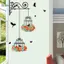 GCDHome Hoa Nhiều Màu Sắc Lồng Chim Bay Chim Treo Tường Tầng Sáng Tạo Trang Trí Nhà Phòng Khách Đề Can Giấy Dán Tường Phòng Ngủ Vườn ươm Trang Trí Cửa Sổ HOT
