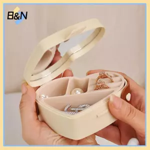 B & N Nelace Sắp Xếp Vòng Di Động Hộp Bảo Quản Mặt Dây Chuyền Hộp Bảo Quản Vòng Tay An Toàn Hộp Sắp Xếp Cho Lễ Kỷ Niệm Đính Hôn.