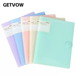 Sách lưu trữ giấy kiểm tra GETVOW, Thư mục tập tin A3 chống bẩn 20 / 30 / 40 trang, Túi đựng hồ sơ dung lượng lớn chống nước chất lượng cao Văn phòng trường học