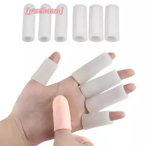 5 chiếc ống gel silicone băng ngón tay bảo vệ ngón chân giảm đau chân chăm sóc bàn chân
