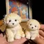 Squishy Teddy Dog Đồ chơi giảm căng thẳng với khăn quàng cổ sang trọng dễ thương Thân thiện với da Họa tiết mềm Bóp Đồ chơi dành cho học sinh Thi Giảm lo âu