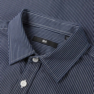 Áo Sơ Mi Nam Tay Dài HLA Dáng Rộng Kẻ Sọc – Vải Cotton Cao Cấp, Phù Hợp Phong Cách Layer Trẻ Trung
