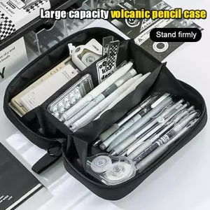 Túi đựng bút chì trong suốt 5 lớp mới có sức chứa lớn và thiết kế nhẹ Đồ dùng học tập Hộp đựng bút chì cho bé gái VN