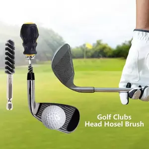 Bàn chải vòi đầu câu lạc bộ chơi gôn Bàn chải dây khoan điện Thanh lục giác Đầu sắt golf Bàn chải loại bỏ rỉ sét Câu lạc bộ chơi gôn Làm sạch Ba Lan VN
